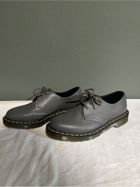 Dr. Martens 1461 Gray Leather Oxford Shoes Women’s 7 EU 38